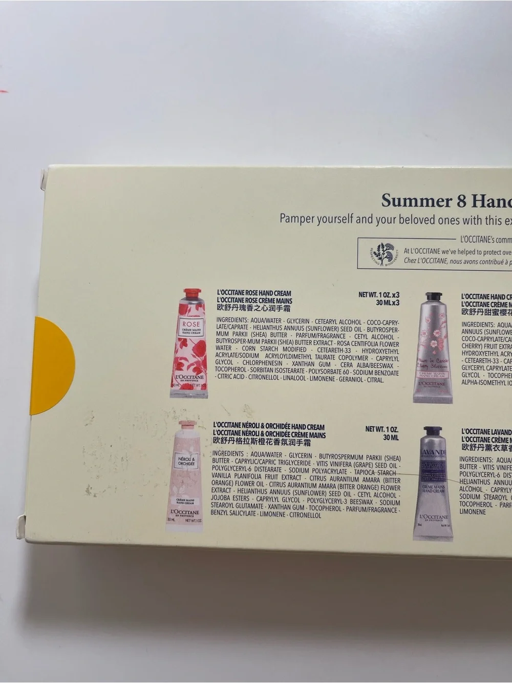 L’OCCITANE  Summer 8 Hand Cream Collection New